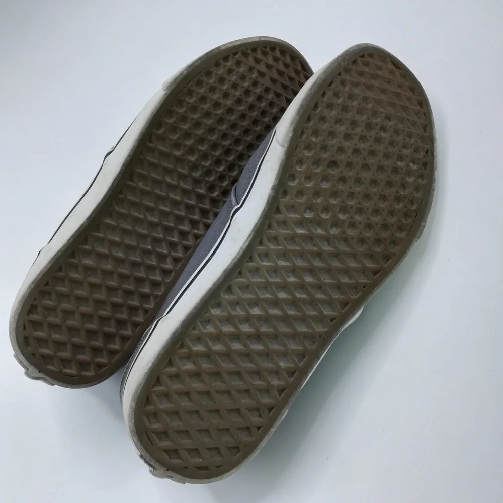 Vans Gray Low-Top Canvas Sneakers